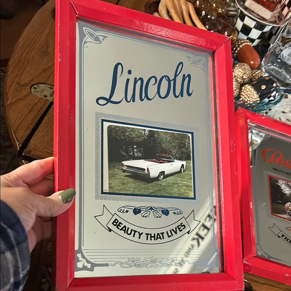 Vintage Mirrored Lincoln & Packard Motor Company Framed Car Ads - Picture 2 of 12
